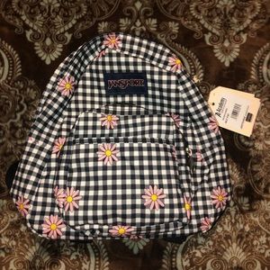 Checkered daisy mini back pack